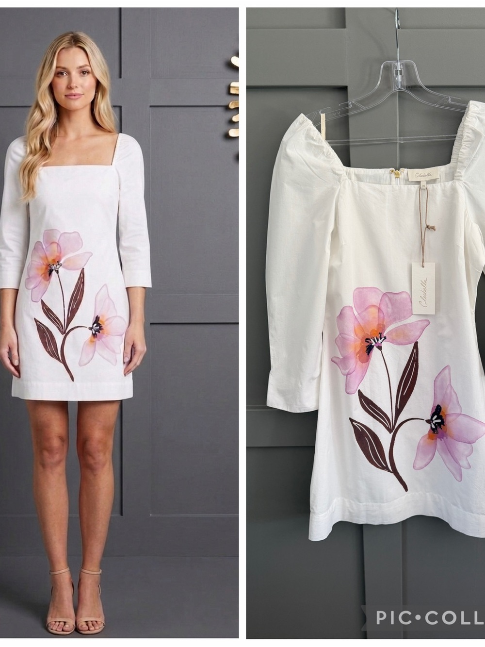 NWT CLEOBELLA ELECTRA Floral white dress size xs